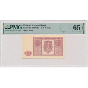 1 złoty 1946 - PMG 65 EPQ