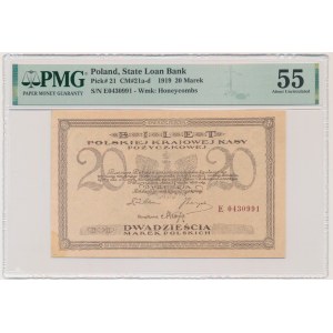20 známok 1919 - E - PMG 55