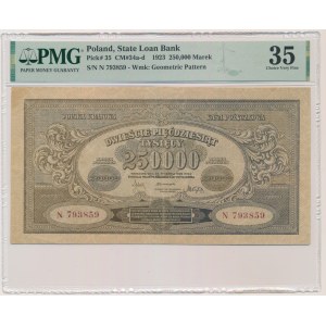 250.000 Mark 1923 - N - PMG 35