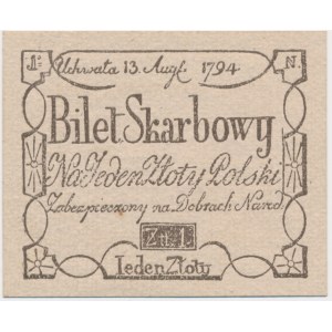 1 zloty 1794 - facsimile