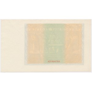50 Zloty 1936 - Vorderseite ohne Hauptdruck -