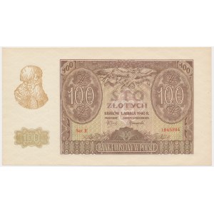 100 złotych 1940 - E -