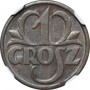 1 cent 1928 - NGC AU58 BN