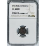 1 cent 1925 - NGC MS63 BN