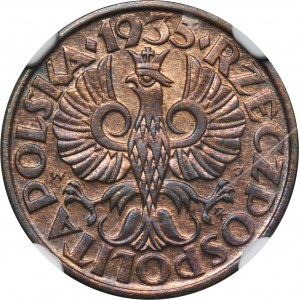 2 pennies 1935 - NGC UNC DETAILS