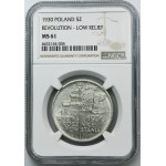 Banner, 5 zlatých 1930 - NGC MS61 - plytká známka