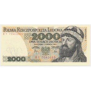 2 000 PLN 1982 - PODĽA -