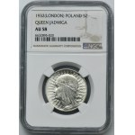 Głowa Kobiety, 5 złotych Londyn 1932 - NGC AU58