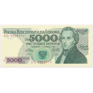 5,000 PLN 1982 - DG -.