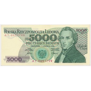 5,000 PLN 1986 - AY - first vintage series