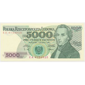 5,000 PLN 1988 - EA -.