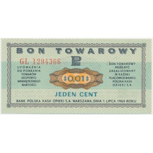 Pewex, 1 cent 1969 - GL -.
