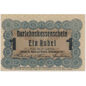 Poznaň, 1 rubl 1916 - krátká doložka (P3c)