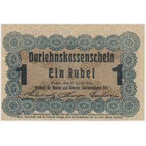 Posen, 1 Ruble 1916 - short clause (P3c)