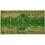 Łódź, 1 złoty 1939 - IA -