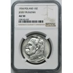 Piłsudski Strzelecki, 10 złotych 1934 - NGC AU50