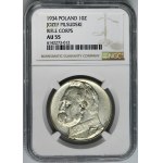 Pilsudski Strzelecki, 10 zlatých 1934 - NGC AU55