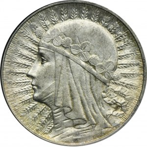 Head of a Woman, 5 gold Warsaw 1933 - GCN MS62