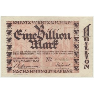 Szczecin (Stettin), 1 trillion marks 1923