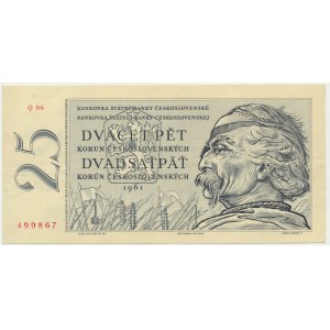 Československo, 25 korun 1961