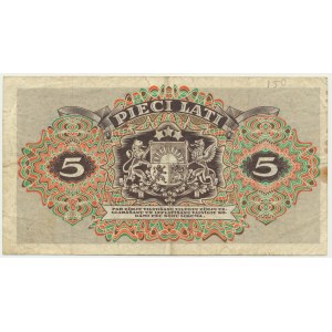 Latvia, 5 Lati 1940