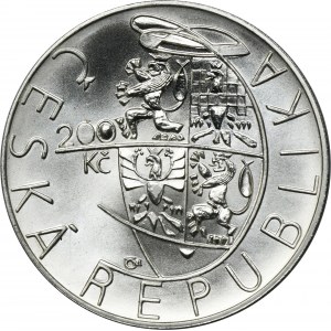 Česká republika, 200 korun 1999 - 200. výročí založení Akademie výtvarných umění v Praze