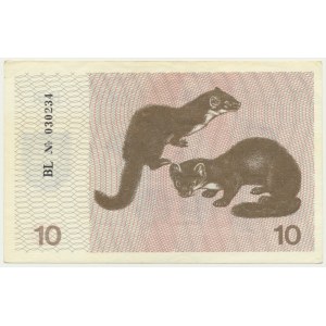 Lithuania, 10 Talonas 1991 - without text -