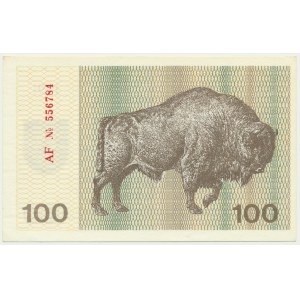 Lithuania, 100 Talonas 1991 - with text -