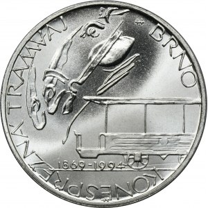 Czechy, 200 Koron 1994 - 125-lecie tramwaju konnego w Brnie