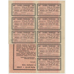 Rosja, 5% obligacja na 1.000 rubli 1917