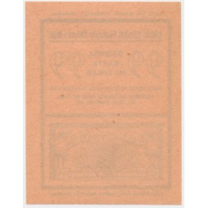 Lodž, potravinová karta na chlieb 1917 - 99 - jednorazová -