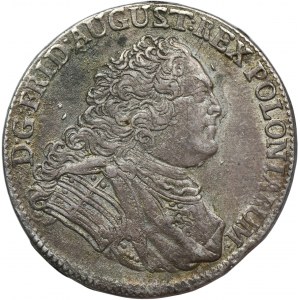 August III Sas, 1/3 Taler (Halbgulden) Dresden 1754 FWôF