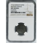 Ost, 1 Kopeck Hamburg 1916 J - NGC UNC DETAILS