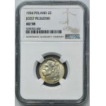 Piłsudski, 2 złote 1934 - NGC AU58