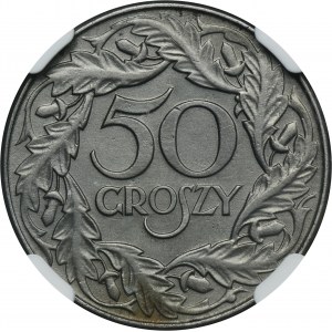 Štátna správa, 50 halierov 1938 - NGC UNC DETAILY