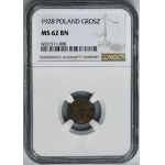 1 penny 1928 - NGC MS62 BN