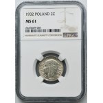 Głowa Kobiety, 2 złote 1932 - NGC MS61