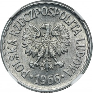 1 złoty 1966 - NGC MS64