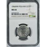 1 złoty 1966 - NGC MS64