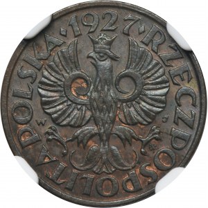 1 grosz 1927 - NGC MS63 BN