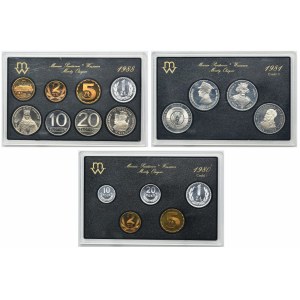 Sada, Vintage sady obehových mincí 1980, 1981 a 1988 (17 kusov).