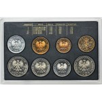 Satz, Vintage-Sätze von umlaufenden Münzen 1980, 1981 und 1988 (17 Stück).