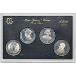 Sada, Vintage sady obehových mincí 1980, 1981 a 1988 (17 kusov).
