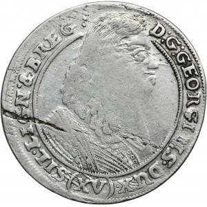 Sliezsko, vojvodstvo Brzeg-Legnica-Wołów, Juraj III. z Brzegu, 15 krajcars Brzeg 1662