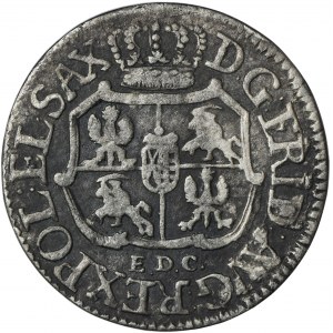 August III Sas, 1/24 Thaler (penny) Leipzig 1763 EDC