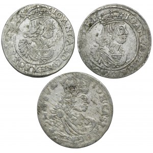 Sada, Jan II Casimir, Sixpence (3 ks)