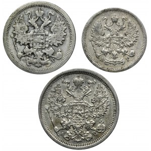 Set, Russia, Nicholas II, Kopeck Petersburg 1905 (3 pcs.)