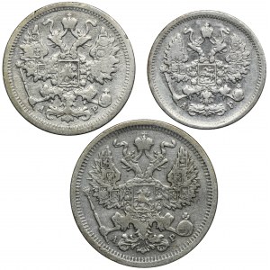 Sada, Rusko, Mikuláš II, Kopiejeki Petrohrad 1903 (3 kusy).