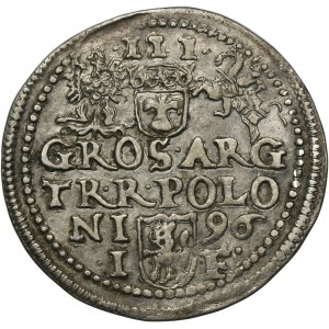 Sigismund III Vasa, 3 Groschen Olkusz 1596