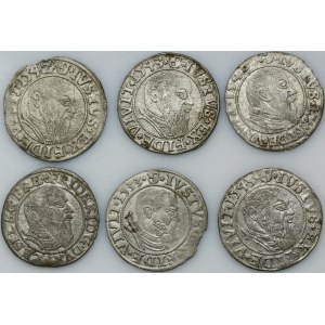 Set, Ducal Prussia and Silesia, Groschen Königsberg and Liegnitz (6 pcs.)